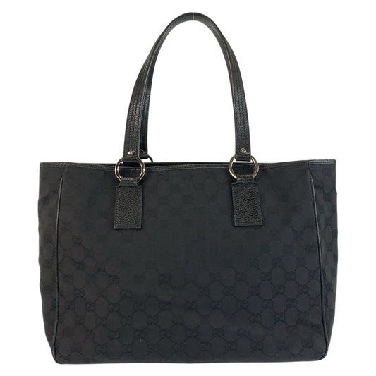 22776
GUCCI グッチ ブラック 黒 GGキャンバス / レザー 113017 トートバッグ ショルダーバッグ レディース B14