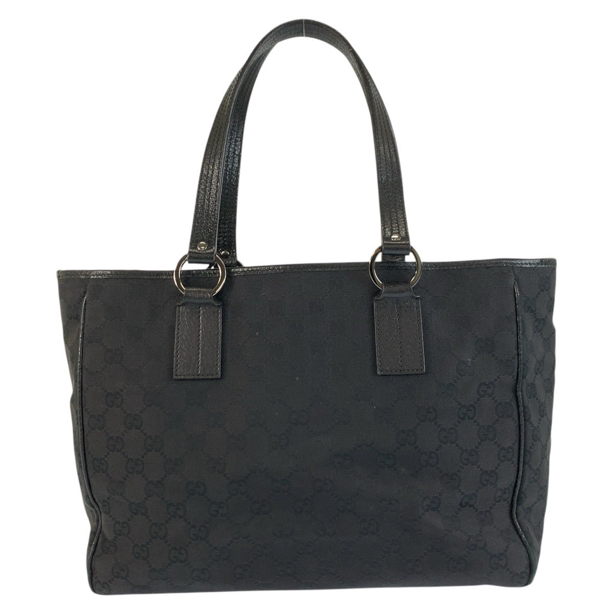 22776
GUCCI Black GG Canvas / Leather 113017 Tote Bag Shoulder Bag Women's B14
