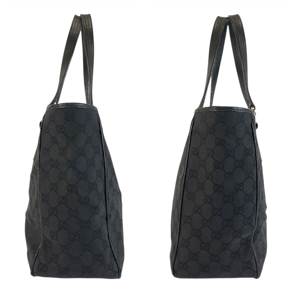 22776
GUCCI Black GG Canvas / Leather 113017 Tote Bag Shoulder Bag Women's B14