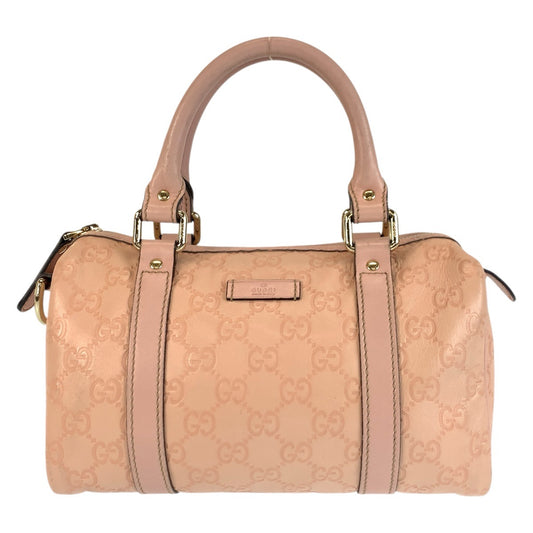 22777
GUCCI グッチ グッチシマ ピンク ゴールド金具 レザー 193604 ハンドバッグ ミニボストンバッグ レディース ABP42