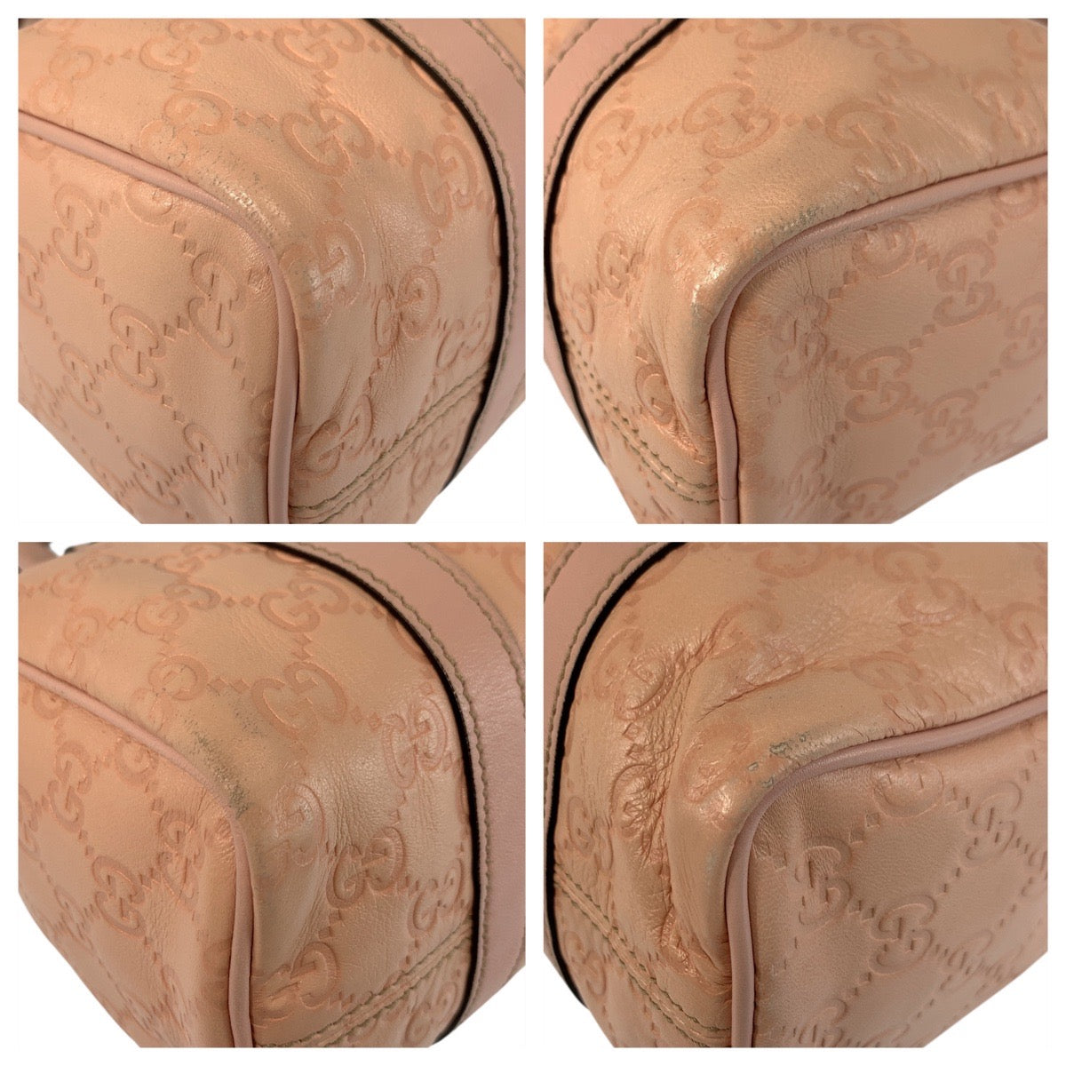 22777
GUCCI グッチ グッチシマ ピンク ゴールド金具 レザー 193604 ハンドバッグ ミニボストンバッグ レディース ABP42