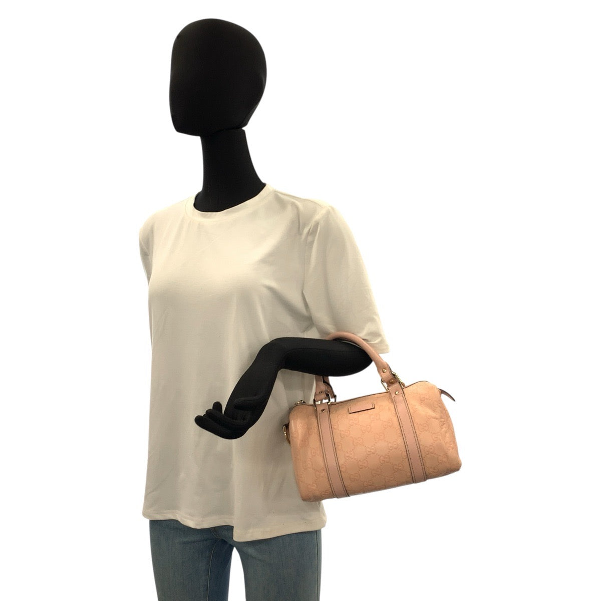 22777
GUCCI グッチ グッチシマ ピンク ゴールド金具 レザー 193604 ハンドバッグ ミニボストンバッグ レディース ABP42