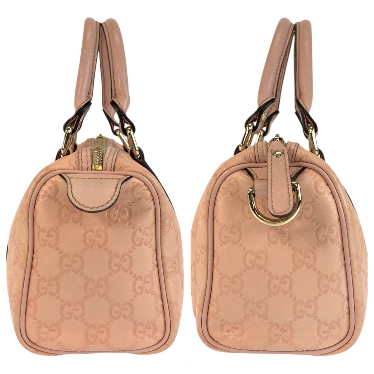 22777
GUCCI グッチ グッチシマ ピンク ゴールド金具 レザー 193604 ハンドバッグ ミニボストンバッグ レディース ABP42