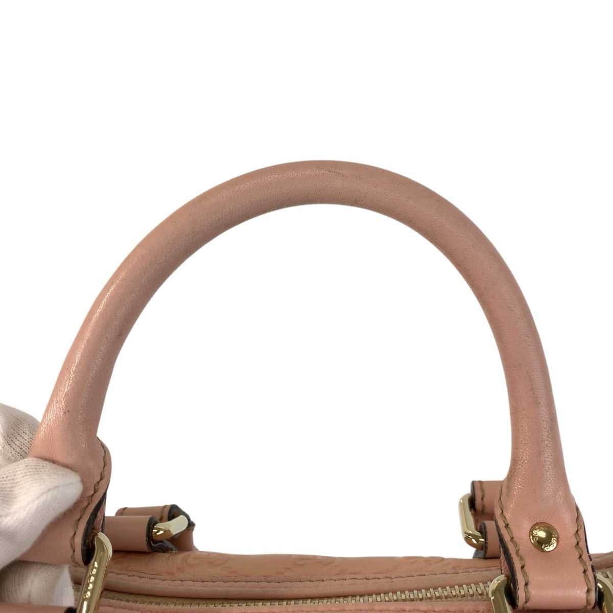 22777
GUCCI グッチ グッチシマ ピンク ゴールド金具 レザー 193604 ハンドバッグ ミニボストンバッグ レディース ABP42