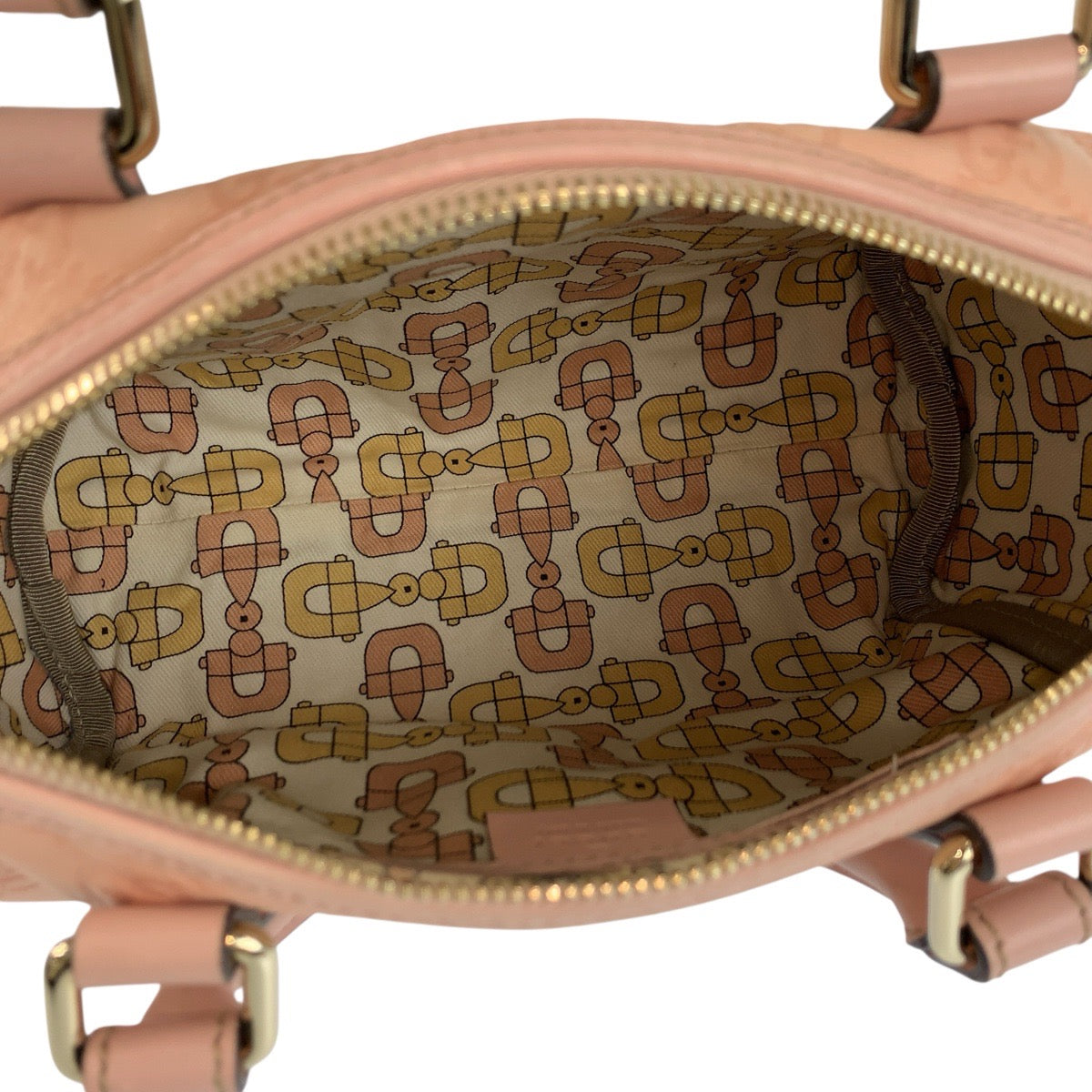 22777
GUCCI グッチ グッチシマ ピンク ゴールド金具 レザー 193604 ハンドバッグ ミニボストンバッグ レディース ABP42