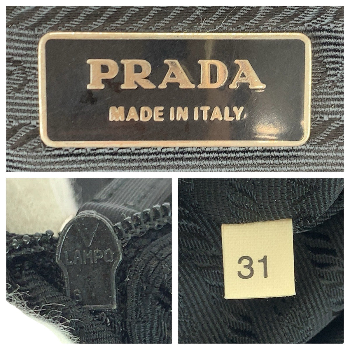 22779
PRADA プラダ テスート ブラック 黒 シルバー金具 ナイロン ショルダーバッグ トートバッグ レディース ABP35