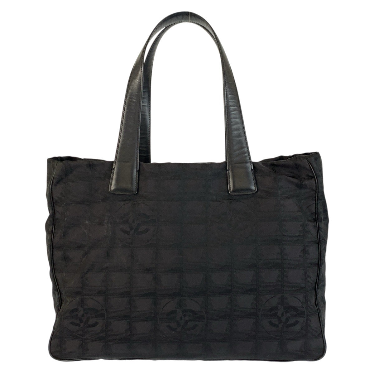 22782
CHANEL シャネル ニュートラベルライン ブラック 黒 ナイロン / レザー トートバッグ ショルダーバッグ レディース AB42