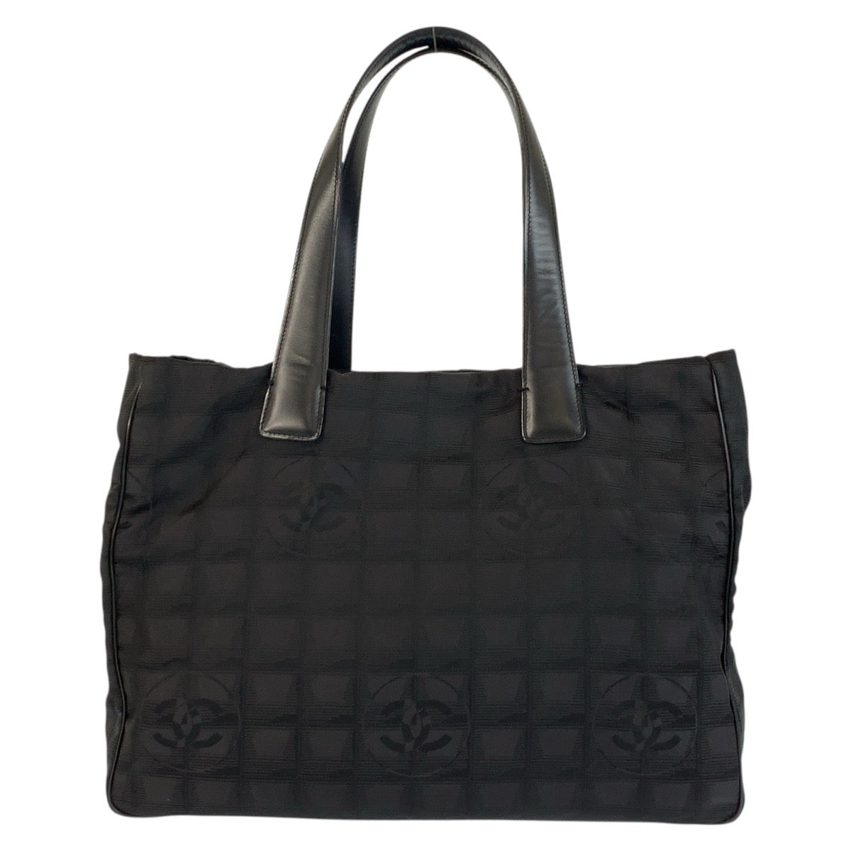 22782
CHANEL シャネル ニュートラベルライン ブラック 黒 ナイロン / レザー トートバッグ ショルダーバッグ レディース AB42