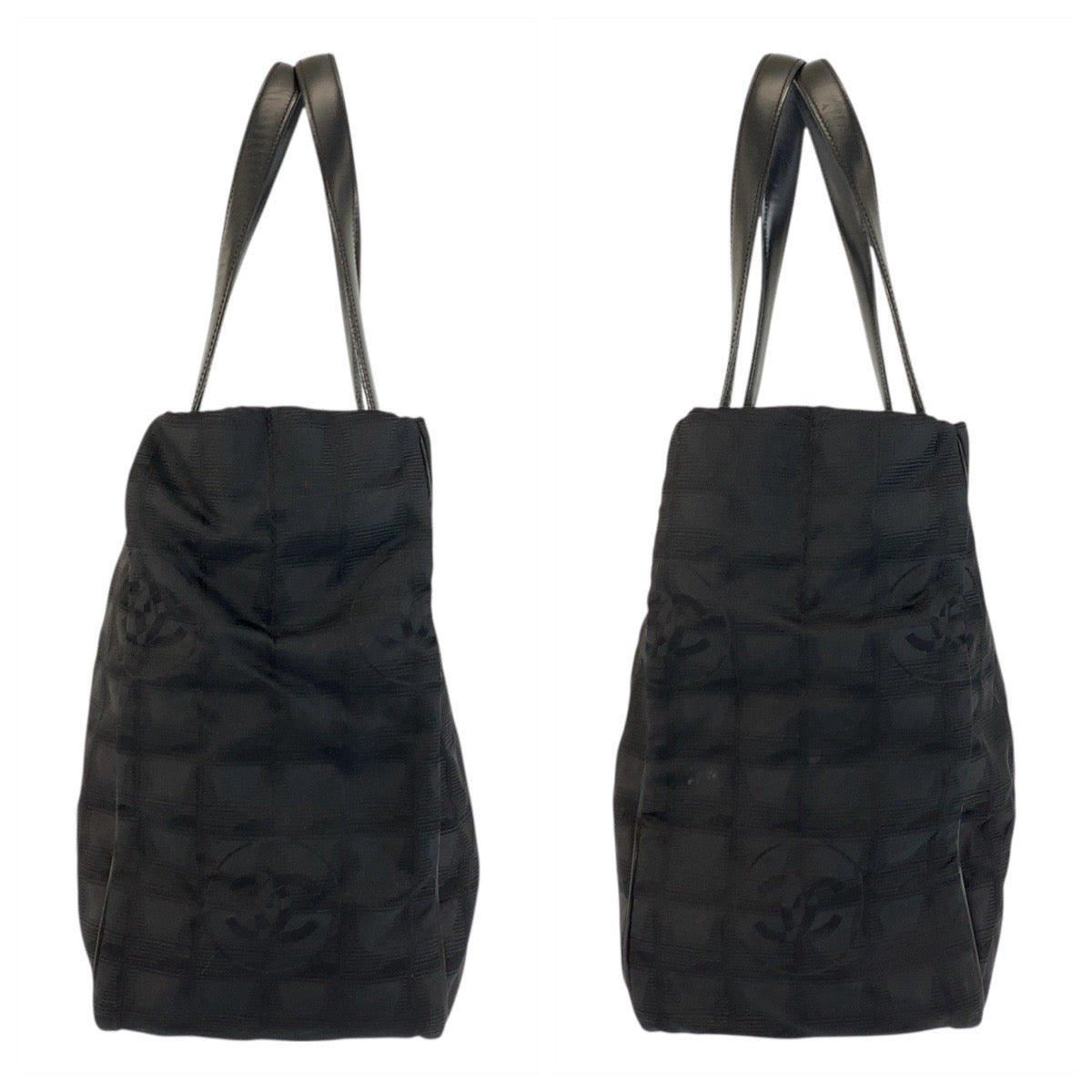 22782
CHANEL シャネル ニュートラベルライン ブラック 黒 ナイロン / レザー トートバッグ ショルダーバッグ レディース AB42