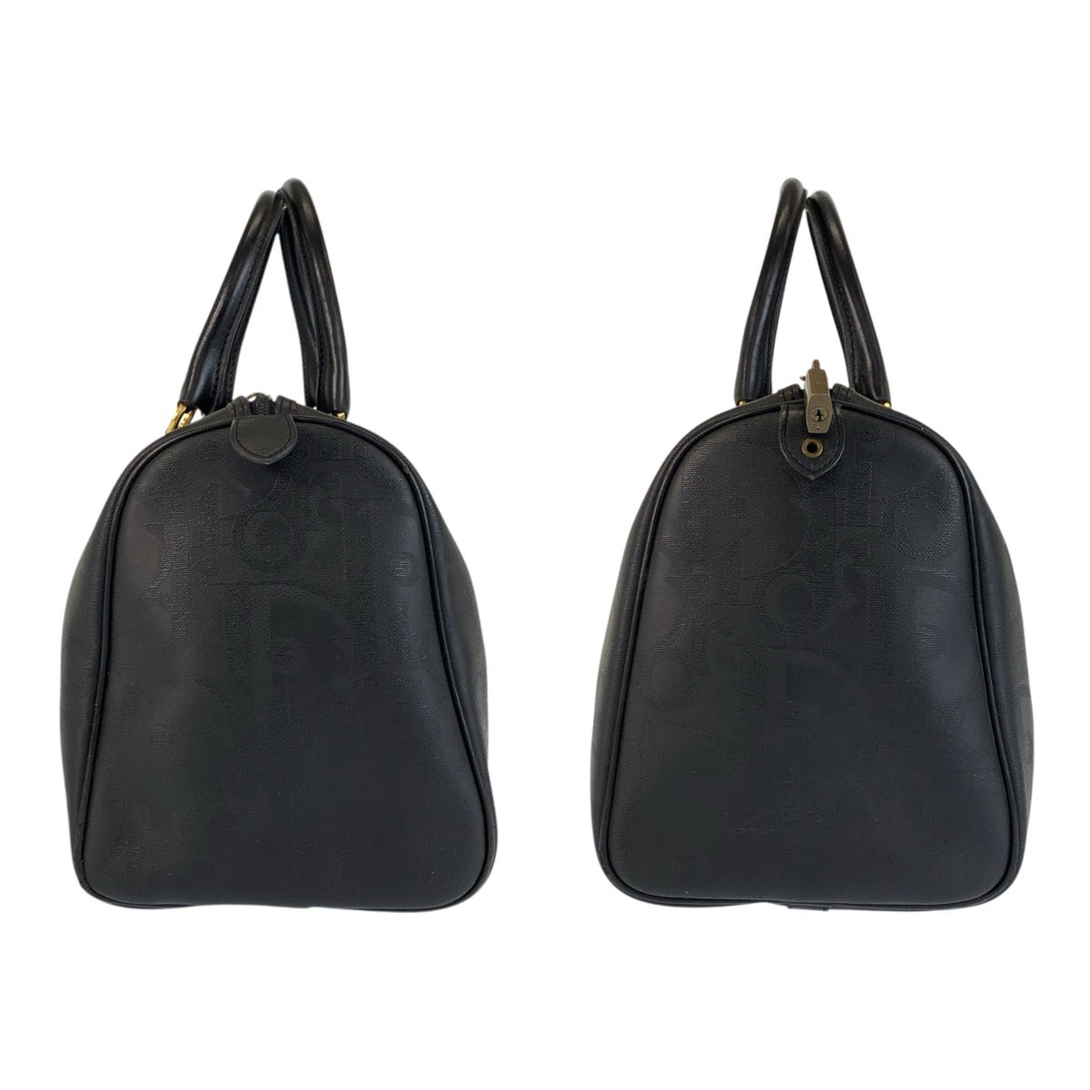 22786
Christian Dior クリスチャンディオール ヴィンテージ トロッター ブラック 黒 ゴールド金具 PVC / レザー ハンドバッグ ボストンバッグ レディース AB50