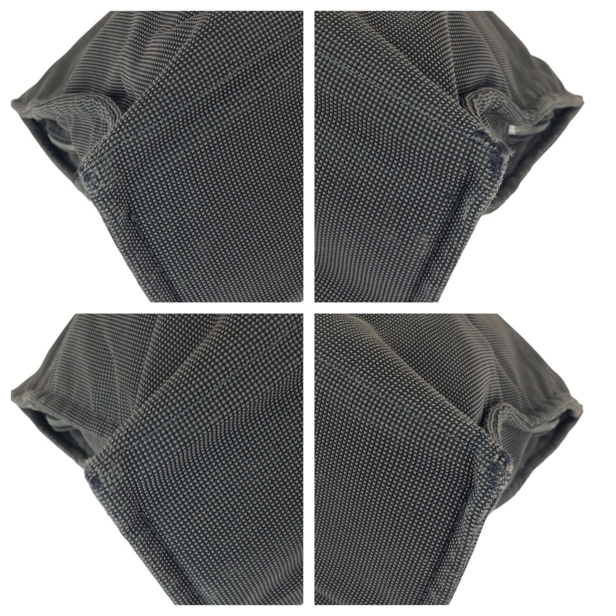 22787
HERMES エルメス エールライン MM グレー シルバー金具 キャンバス トートバッグ 男女兼用 メンズ AB15