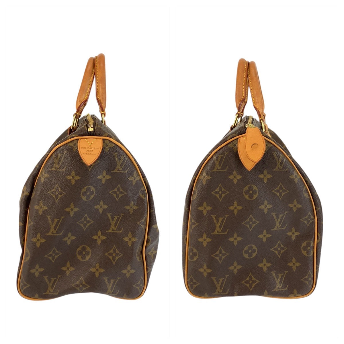22788
LOUIS VUITTON ルイヴィトン モノグラム スピーディ30 ブラウン ゴールド金具 PVC / レザー M41526 ハンドバッグ ミニボストン レディース ABP80