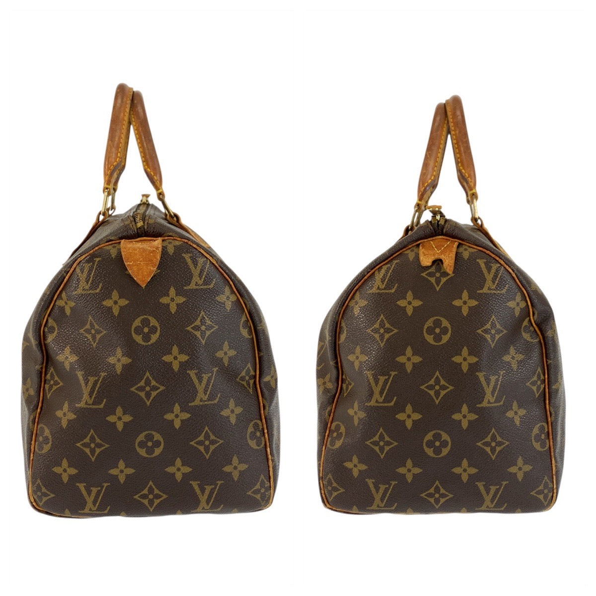 22789
LOUIS VUITTON ルイヴィトン モノグラム スピーディ30 ブラウン ゴールド金具 PVC / レザー M41526 ハンドバッグ ミニボストンバッグ レディース B42