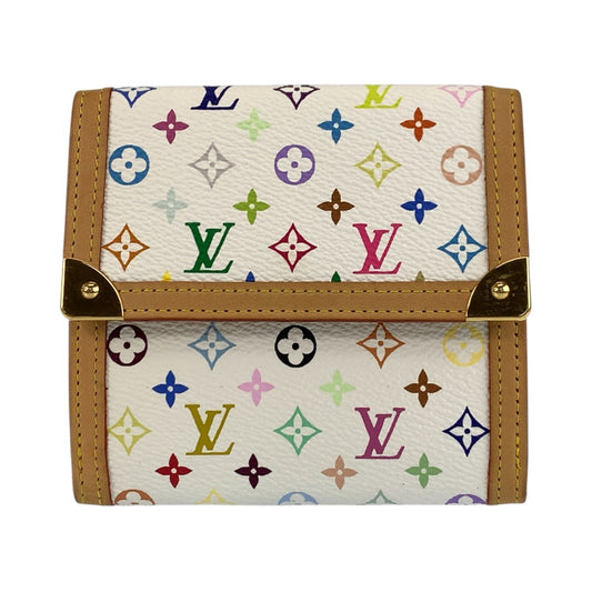 22790
LOUIS VUITTON ルイヴィトン マルチカラー ポルトモネ ビエ カルトクレディ ブロン ホワイト ゴールド金具 PVC M92983 折財布 コンパクトウォレット レディース A70