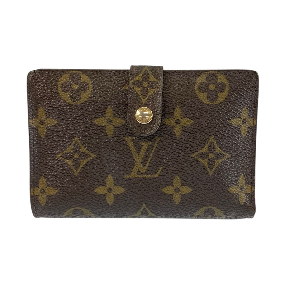 22791
LOUIS VUITTON Monogram Portefeuille Viennois Brown Gold Hardware PVC M61663 Bi-fold Wallet Compact Wallet Women's AB14