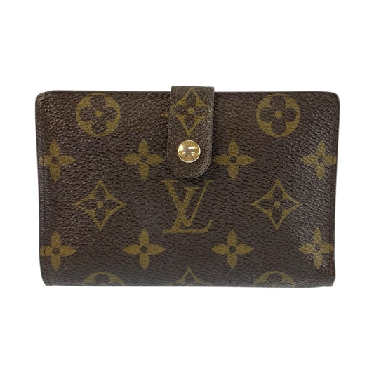 22791
LOUIS VUITTON ルイヴィトン モノグラム ポルトモネ ビエ ヴィエノワ ブラウン ゴールド金具 PVC M61663 折り財布 コンパクトウォレット レディース AB14
