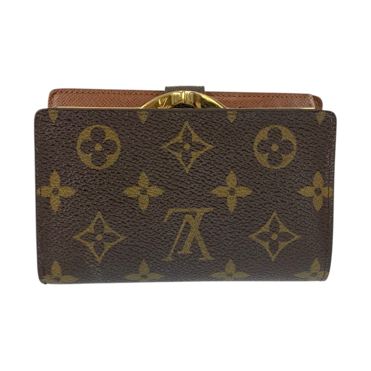 22791
LOUIS VUITTON Monogram Portefeuille Viennois Brown Gold Hardware PVC M61663 Bi-fold Wallet Compact Wallet Women's AB14