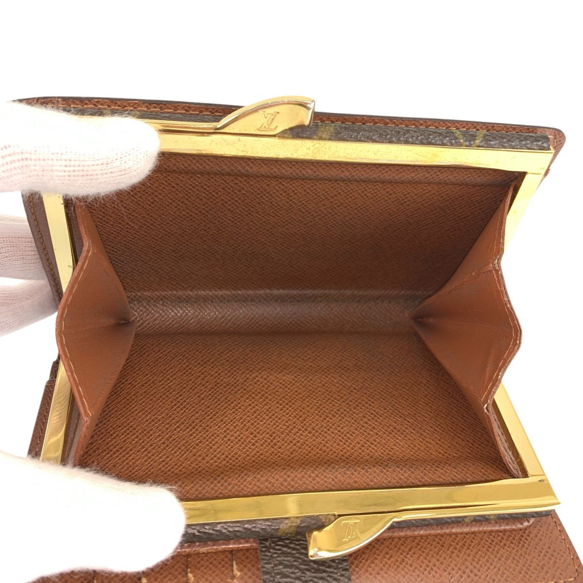 22791
LOUIS VUITTON Monogram Portefeuille Viennois Brown Gold Hardware PVC M61663 Bi-fold Wallet Compact Wallet Women's AB14