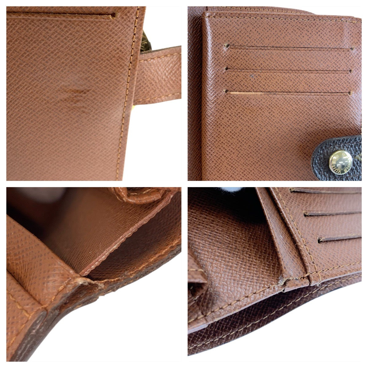 22791
LOUIS VUITTON Monogram Portefeuille Viennois Brown Gold Hardware PVC M61663 Bi-fold Wallet Compact Wallet Women's AB14