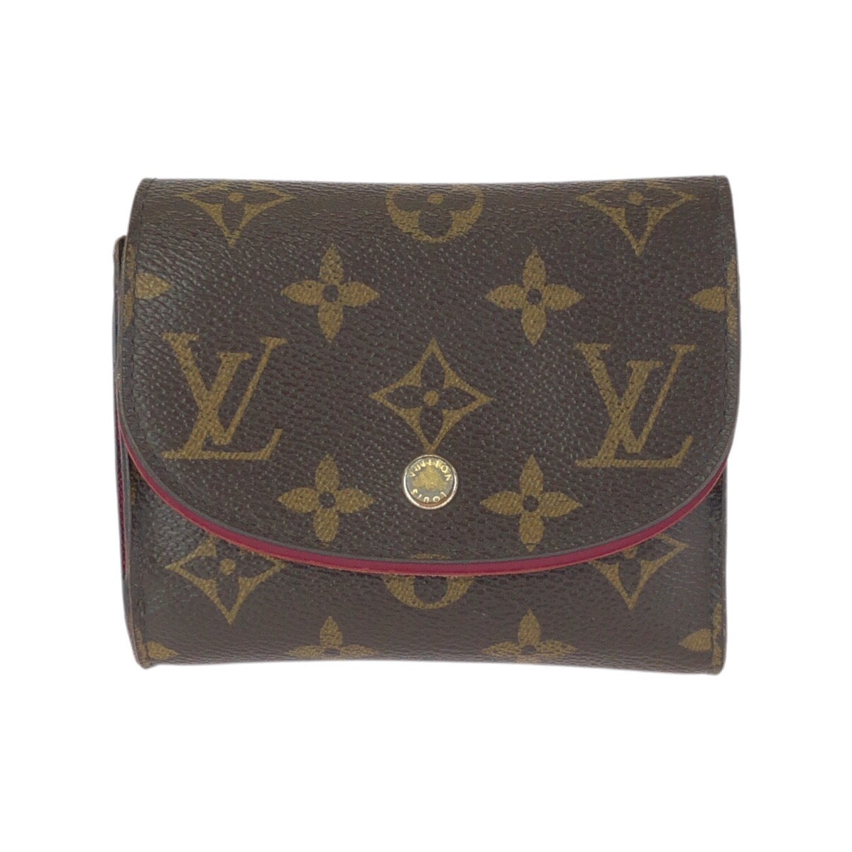 22796
LOUIS VUITTON ルイヴィトン モノグラム ポルトフォイユ アリアンヌ ブラウン ピンク ゴールド金具 PVC M62036 折財布 コンパクトウォレット レディース AB15