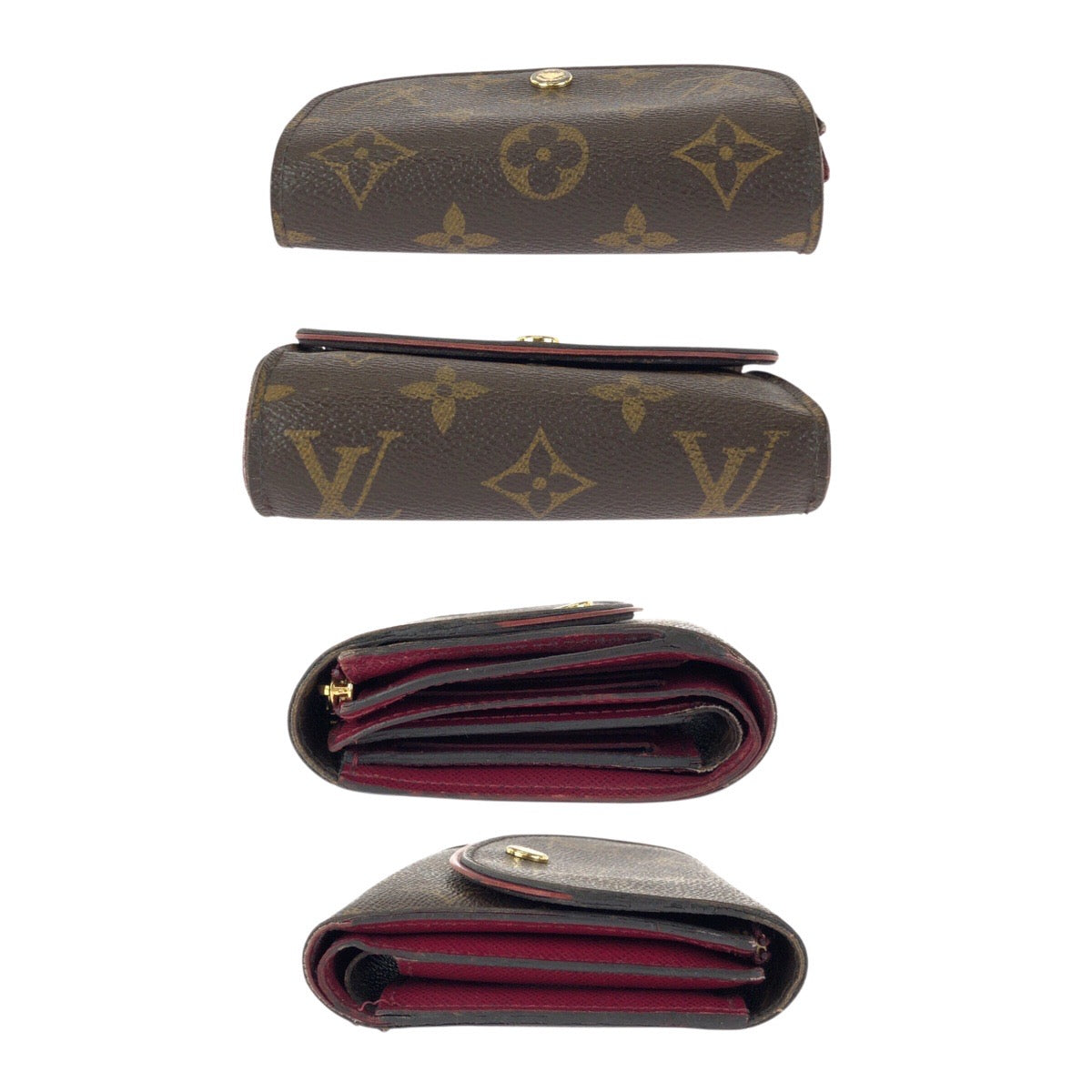 22796
LOUIS VUITTON ルイヴィトン モノグラム ポルトフォイユ アリアンヌ ブラウン ピンク ゴールド金具 PVC M62036 折財布 コンパクトウォレット レディース AB15