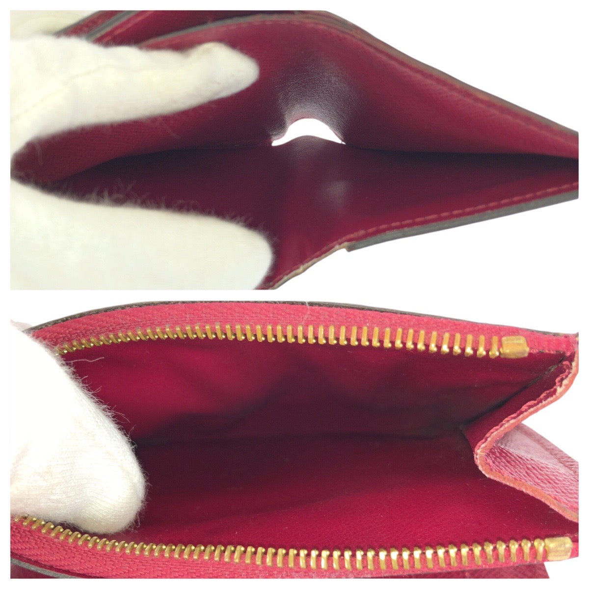 22796
LOUIS VUITTON ルイヴィトン モノグラム ポルトフォイユ アリアンヌ ブラウン ピンク ゴールド金具 PVC M62036 折財布 コンパクトウォレット レディース AB15