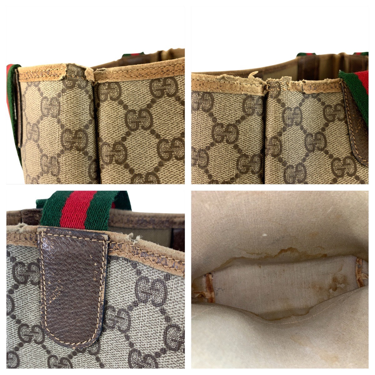 22798
GUCCI グッチ ヴィンテージ シェリーライン ベージュ ブラウン GGスプリームキャンバス 39 02 003 トートバッグ ショルダーバッグ レディース B15