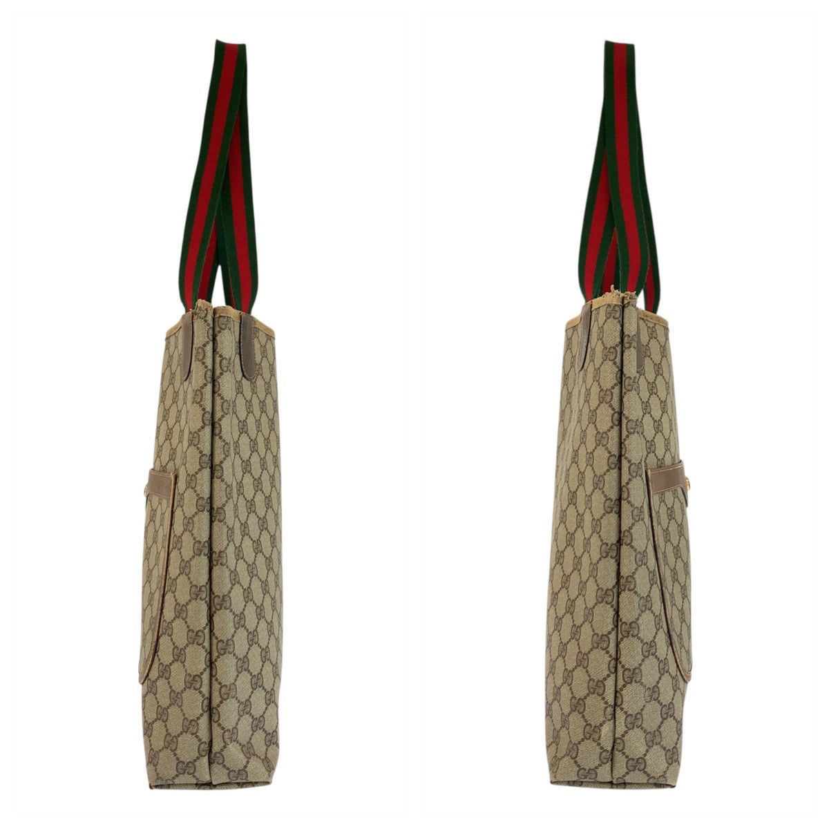 22798
GUCCI グッチ ヴィンテージ シェリーライン ベージュ ブラウン GGスプリームキャンバス 39 02 003 トートバッグ ショルダーバッグ レディース B15