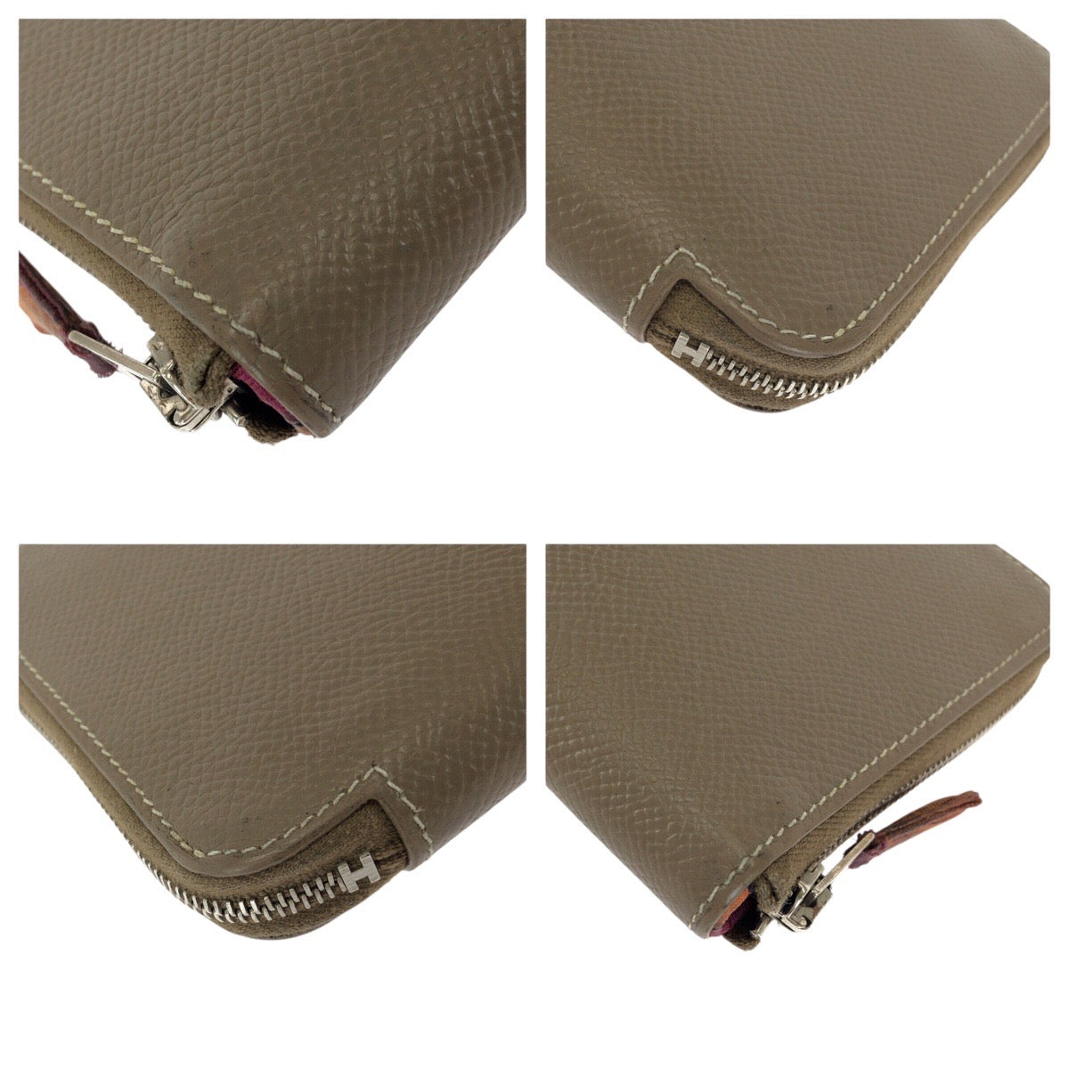 22800
HERMES エルメス アザップロング シルクイン エトゥープ ベージュ シルバー金具 ヴォーエプソン 長財布 ラウンドファスナー □O刻印 レディース ABP42