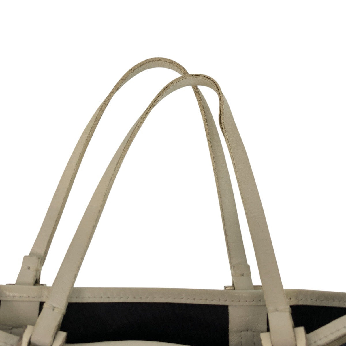 22801
FENDI フェンディ ズッキーノ グレー ホワイト シルバー金具 キャンバス / レザー 8BH006 トートバッグ ハンドバッグ レディース ABP35