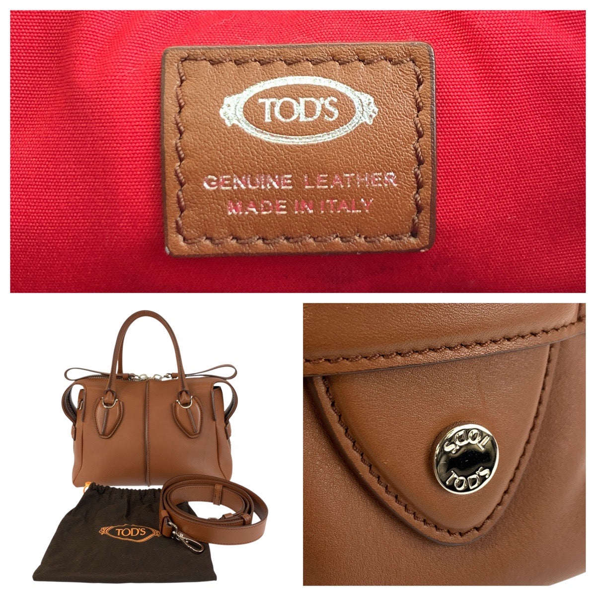 22803
TOD’S トッズ Dバッグ Dスタイリング ブラウン シルバー金具 レザー ハンドバッグ ショルダーバッグ 2way レディース ABP42