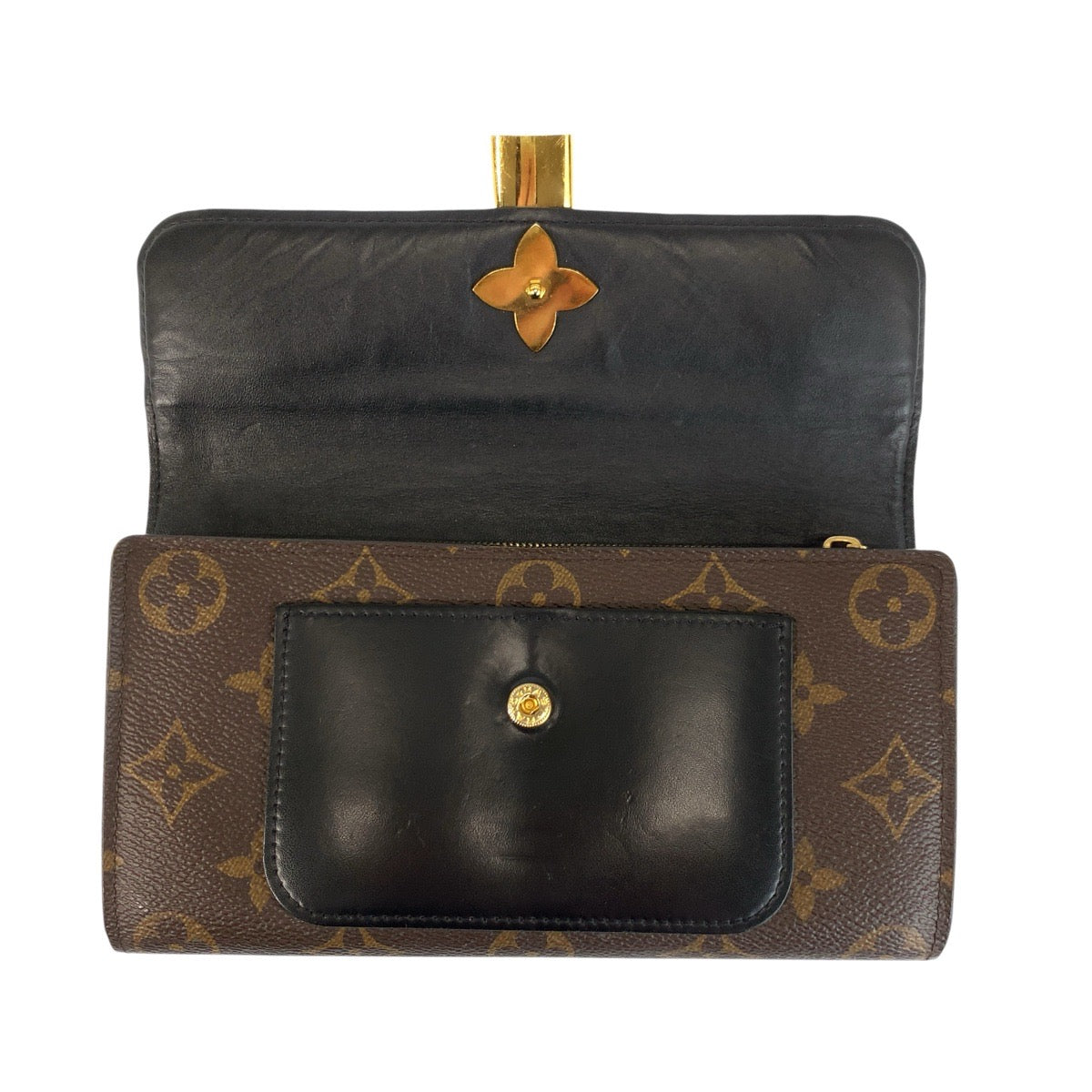 22810
LOUIS VUITTON ルイヴィトン ポルトフォイユ フラワー モノグラム ブラウン ゴールド金具 PVC M62577 長財布 ロングウォレット レディース ABP28