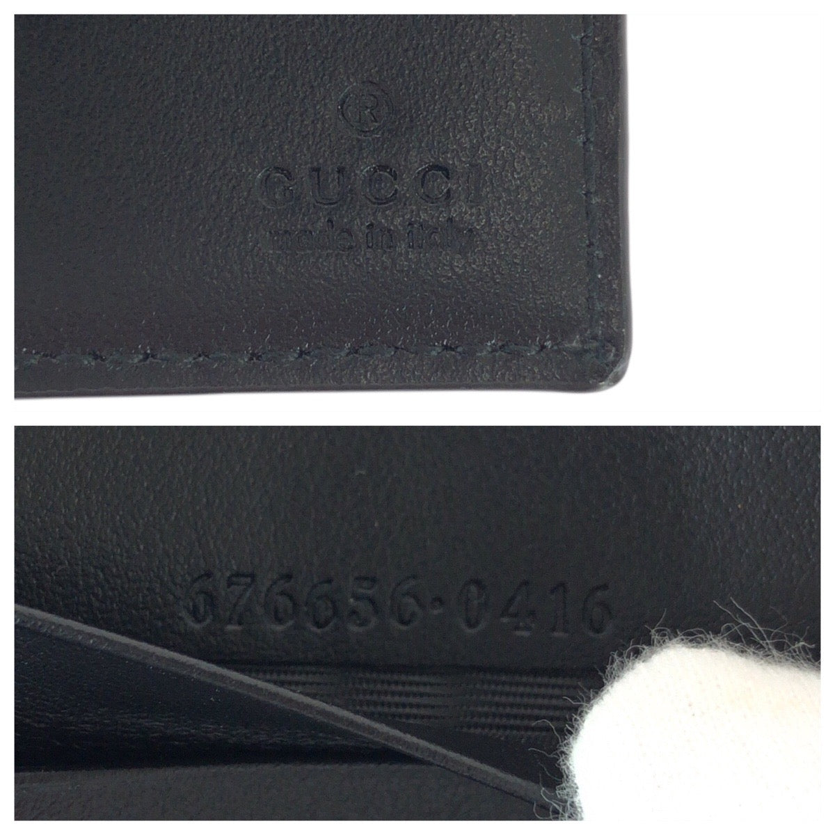 22811
GUCCI グッチ GGエンボス ブラック 黒 シルバー金具 レザー 676656 マネークリップ カードケース メンズ A35