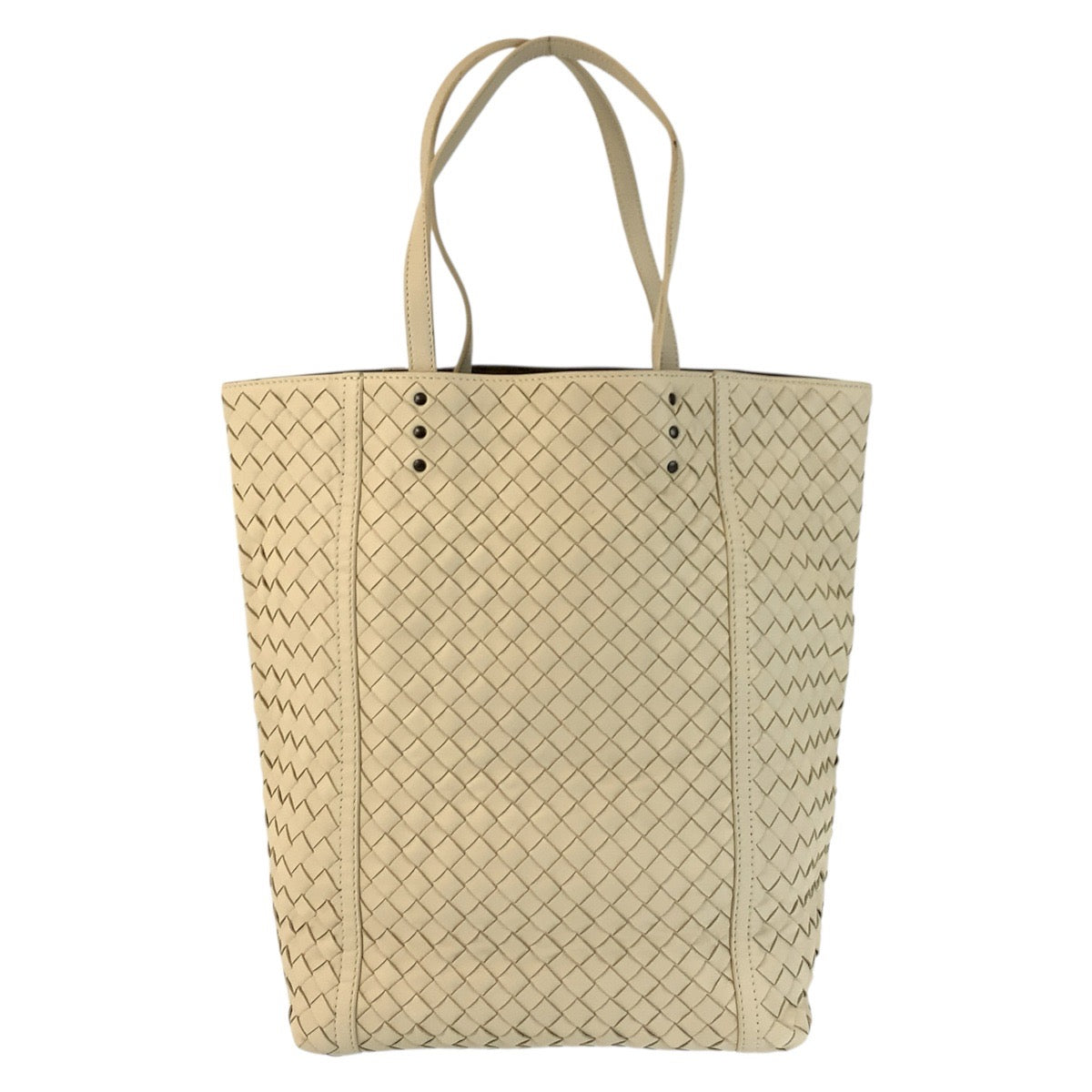 22814
BOTTEGAVENETA Bottega Veneta Intrecciato Ivory Leather B00006933K Tote Bag Handbag Ladies A70