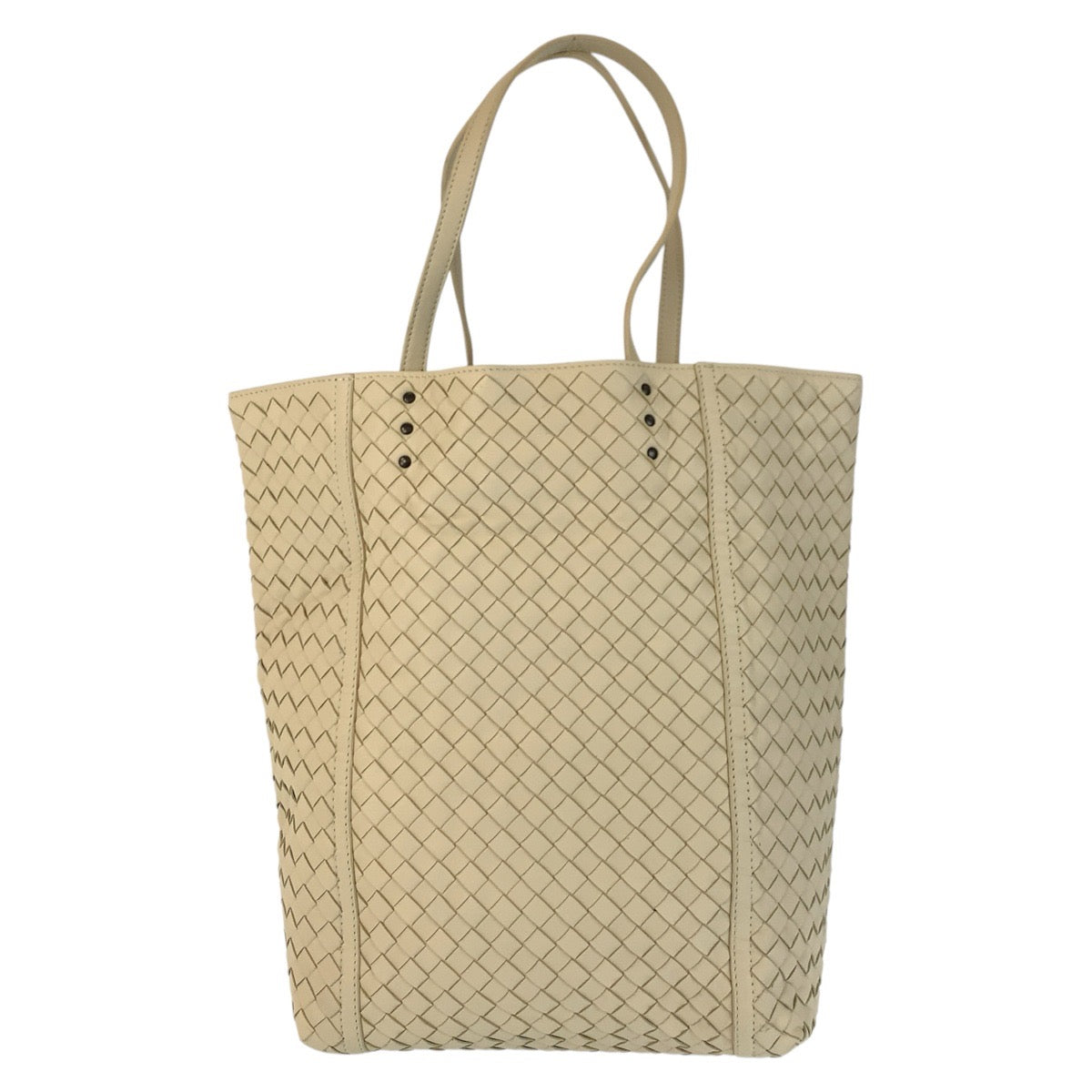 22814
BOTTEGAVENETA Bottega Veneta Intrecciato Ivory Leather B00006933K Tote Bag Handbag Ladies A70