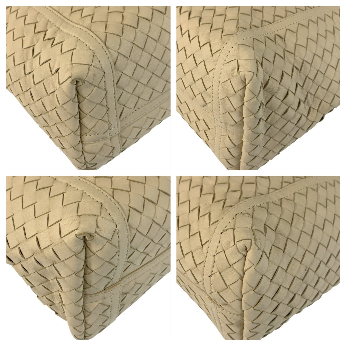 22814
BOTTEGAVENETA Bottega Veneta Intrecciato Ivory Leather B00006933K Tote Bag Handbag Ladies A70