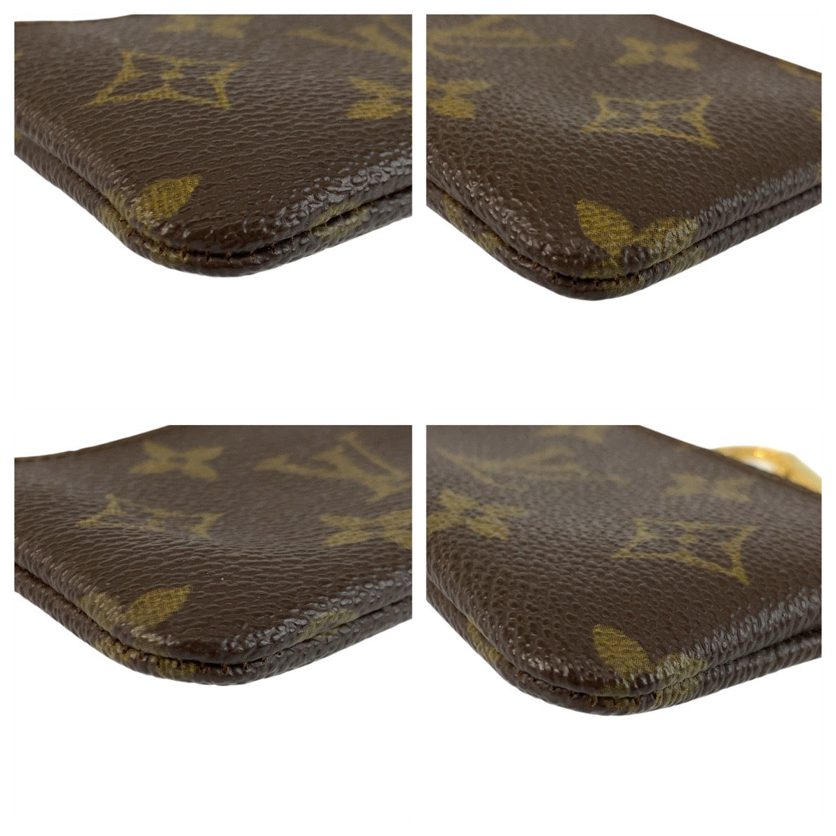 22815
LOUIS VUITTON ルイヴィトン モノグラム ポシェット クレ ブラウン ゴールド金具 PVC M62650 コインケース カードキーケース メンズ ABP14