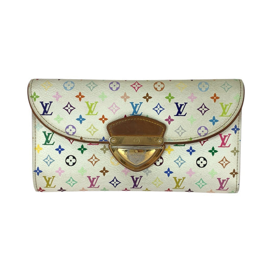 22817
LOUIS VUITTON ルイヴィトン モノグラム マルチカラー ポルトフォイユ ウジェニ ホワイト ゴールド金具 PVC / レザー M93736 長財布 ロングウォレット レディース AB28