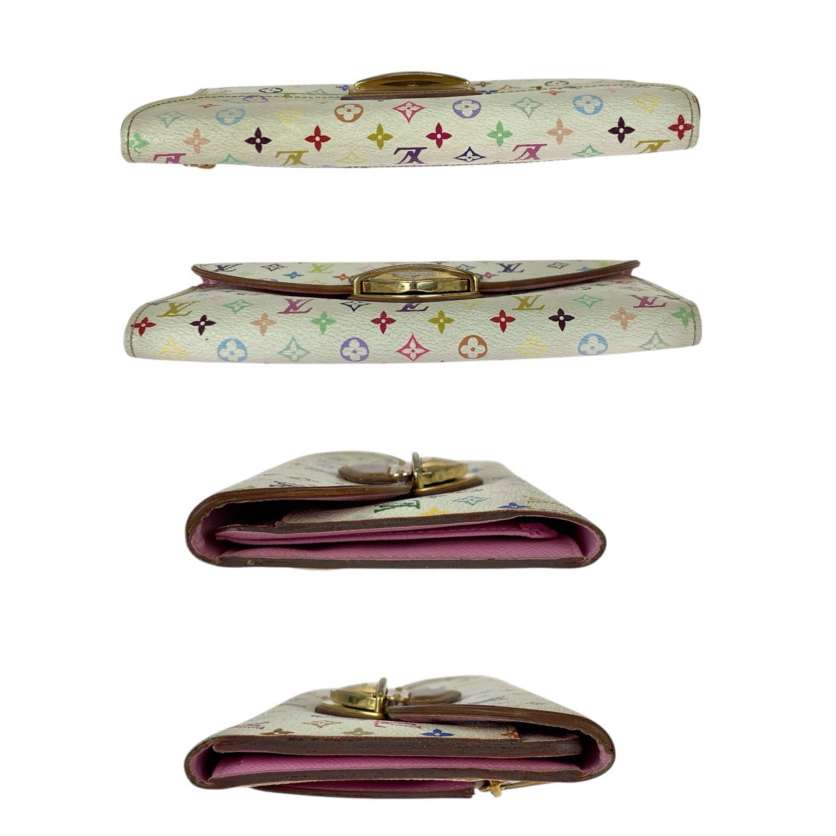 22817
LOUIS VUITTON ルイヴィトン モノグラム マルチカラー ポルトフォイユ ウジェニ ホワイト ゴールド金具 PVC / レザー M93736 長財布 ロングウォレット レディース AB28