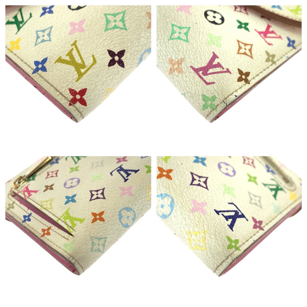 22817
LOUIS VUITTON ルイヴィトン モノグラム マルチカラー ポルトフォイユ ウジェニ ホワイト ゴールド金具 PVC / レザー M93736 長財布 ロングウォレット レディース AB28