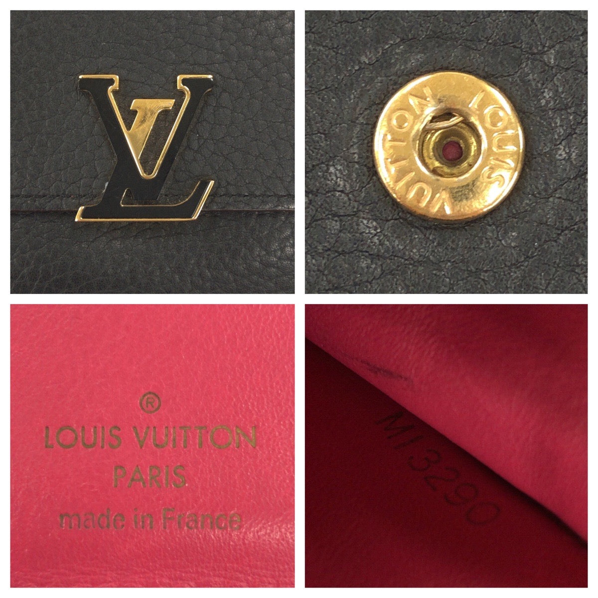 22818
LOUIS VUITTON ルイヴィトン ポルトフォイユ カプシーヌ コンパクト ノワール ブラック ホットピンク レザー M62157 折財布 コンパクトウォレット レディース ABP35