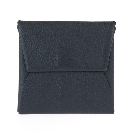 22819
HERMES エルメス バスティア ブラック 黒 シルバー金具 レザー コインケース 小銭入れ 男女兼用 W刻印 メンズ ABP21