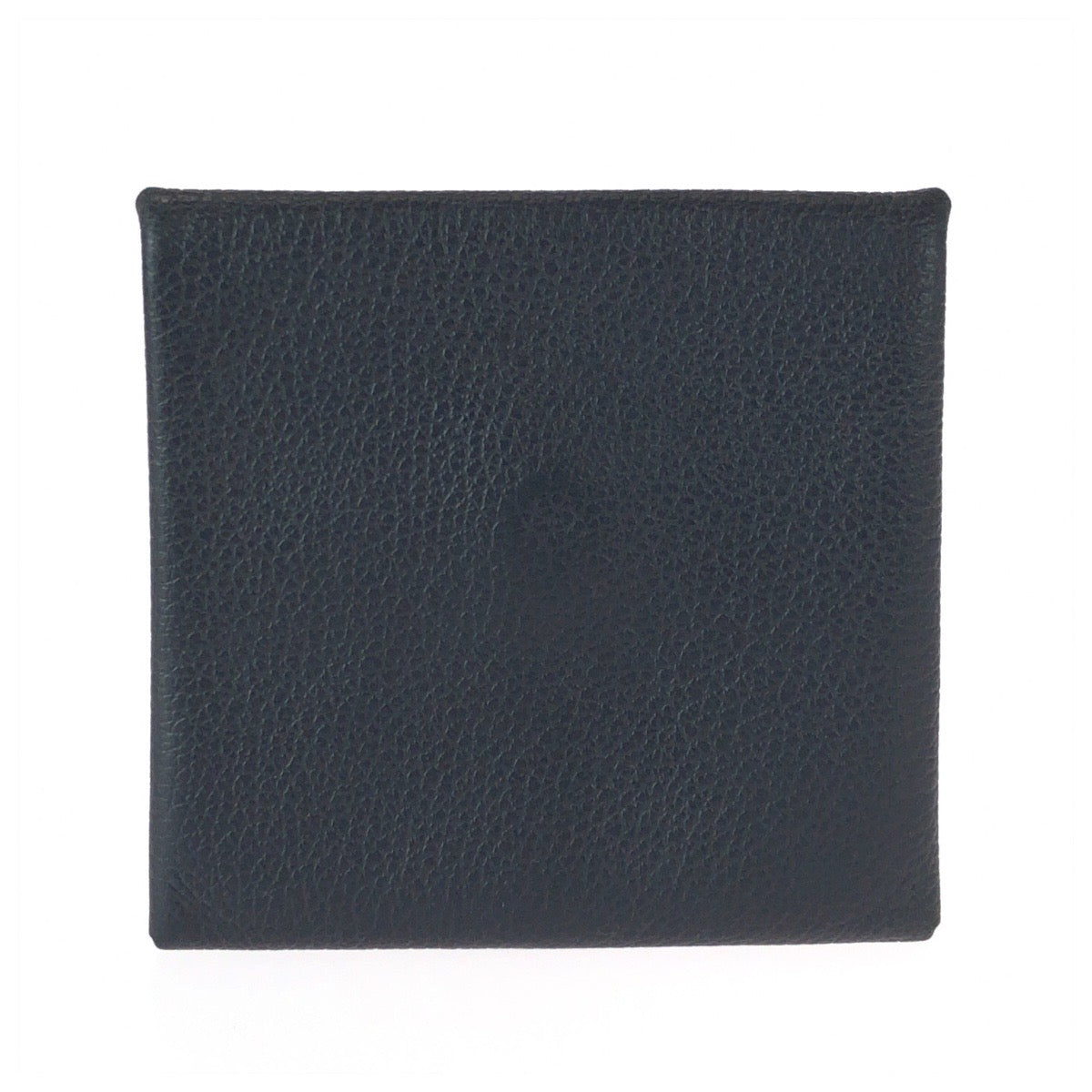 22819
HERMES Bastia Black Silver Hardware Leather Coin Purse Unisex W Stamp Men's ABP21