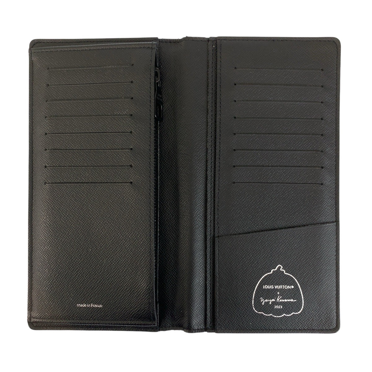22821
LOUIS VUITTON ルイヴィトン Monogram Eclipse Portefeuille Painted Dots Yayoi Kusama Black Gray PVC M81932 Long Wallet Men's ABP82