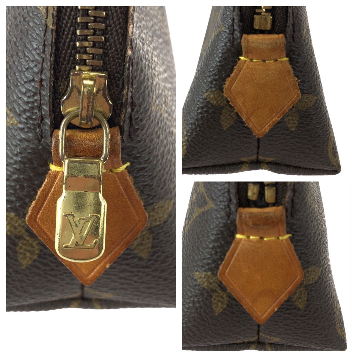 22822
LOUIS VUITTON ルイヴィトン モノグラム ブラウン ゴールド金具 PVC M47515 ポーチ 化粧ポーチ レディース ABP35