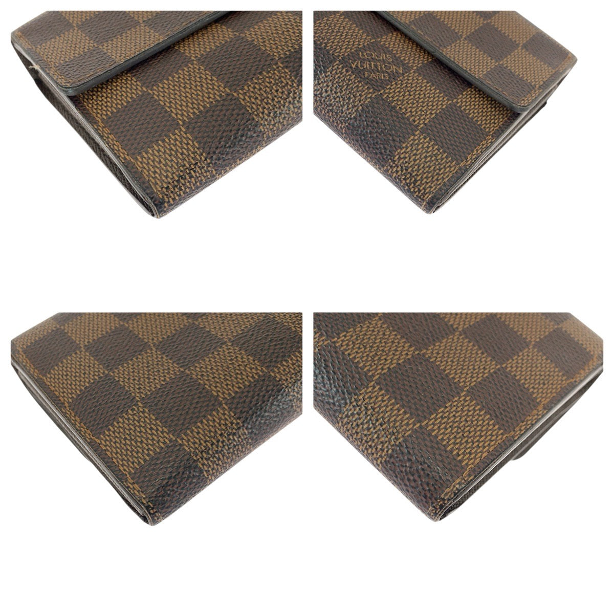 22823
LOUIS VUITTON ルイヴィトン ダミエ エベヌ ポルトフォイユ サラ ブラウン ゴールド金具 PVC N61734 長財布 ロングウォレット メンズ ABP21