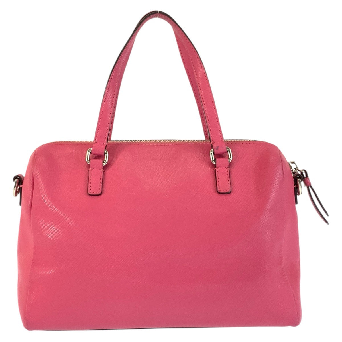 22828
COACH コーチ リボンモチーフ ピンク シルバー金具 レザー ハンドバッグ ショルダーバッグ 2way レディース AB4