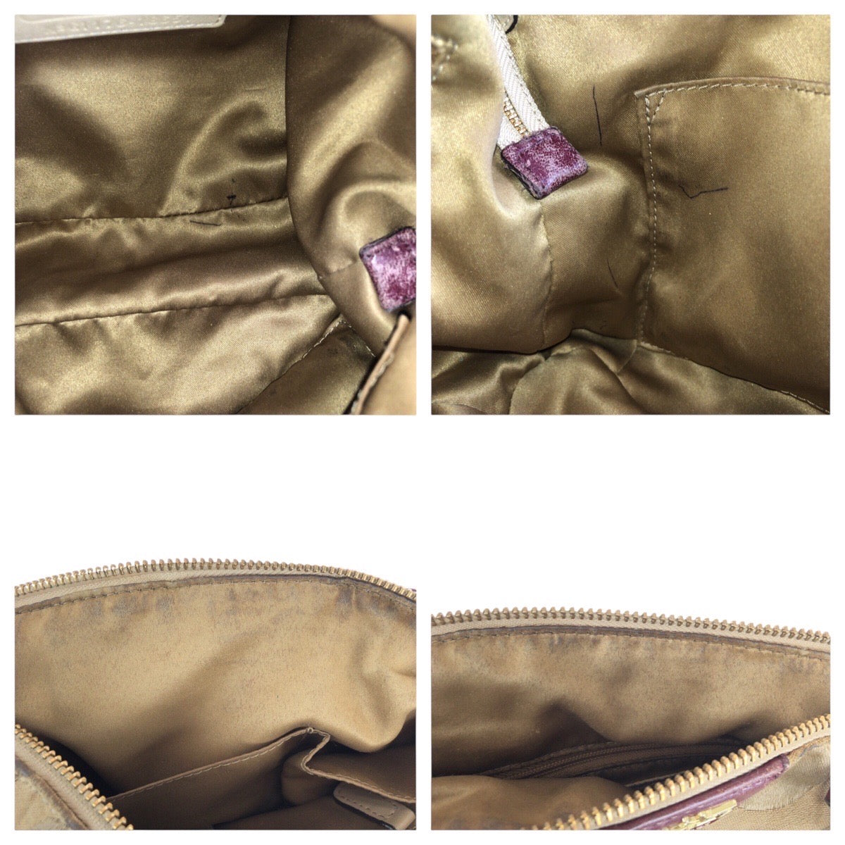 22829
COACH コーチ マディソン ベージュ ボルドー ゴールド金具 ナイロン / レザー G1176-18651 ハンドバッグ レディース AB3