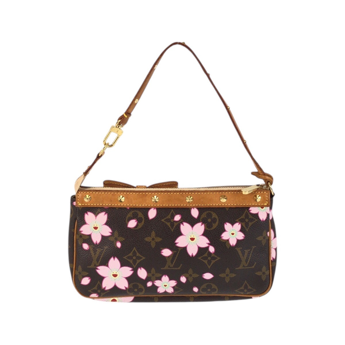 22831
LOUIS VUITTON ルイヴィトン モノグラム・チェリー ポシェット・アクセソワール ブラウン キャメル ピンク レザー / PVC M92006 ショルダーバッグ アクセサリーポーチ レディース AB100