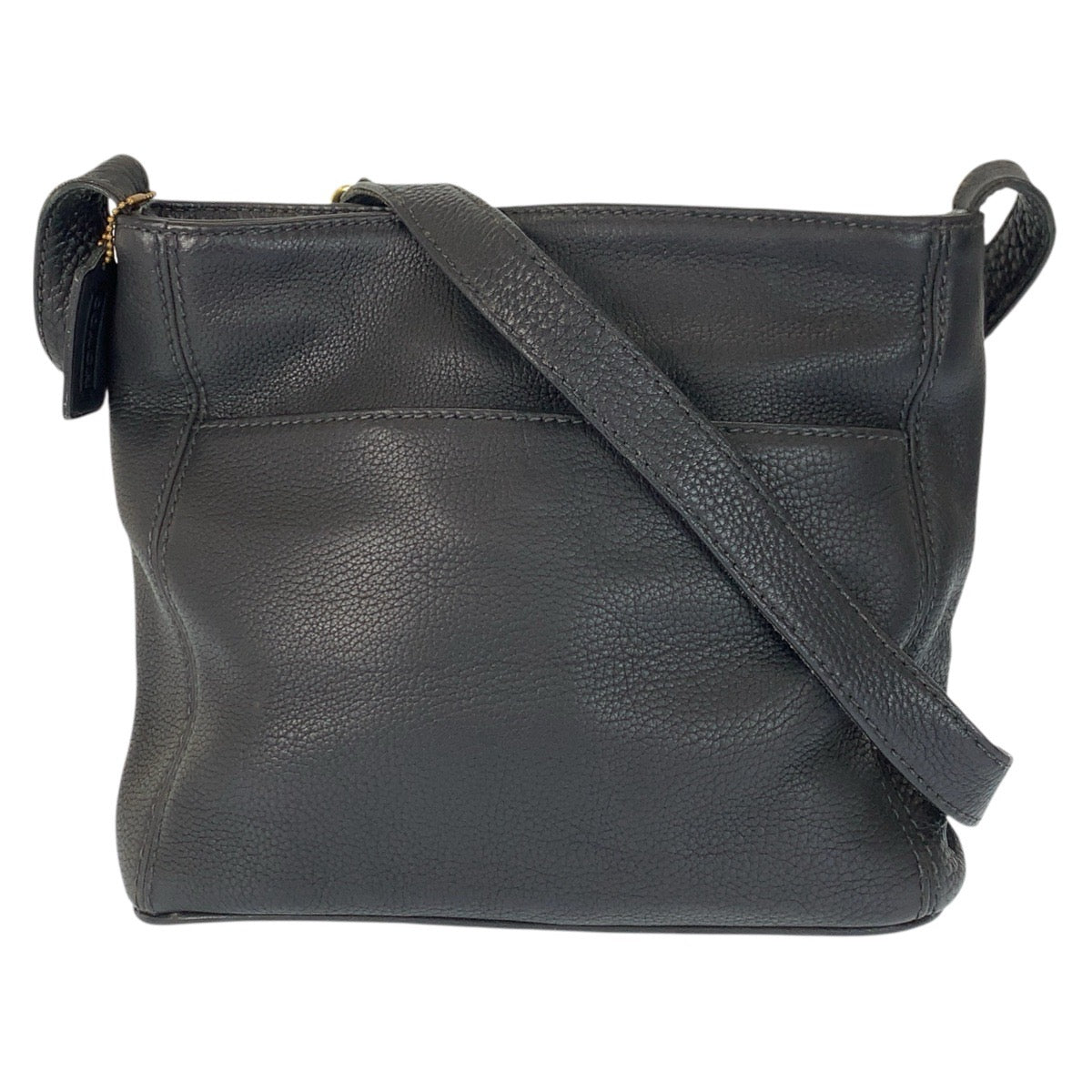 22843
COACH Vintage Old Coach Sonoma Collection Black Gold Hardware Leather 4924 Shoulder Bag Unisex Women's ABP14
